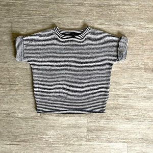 Like new J. Crew navy and white striped sweater, size XS